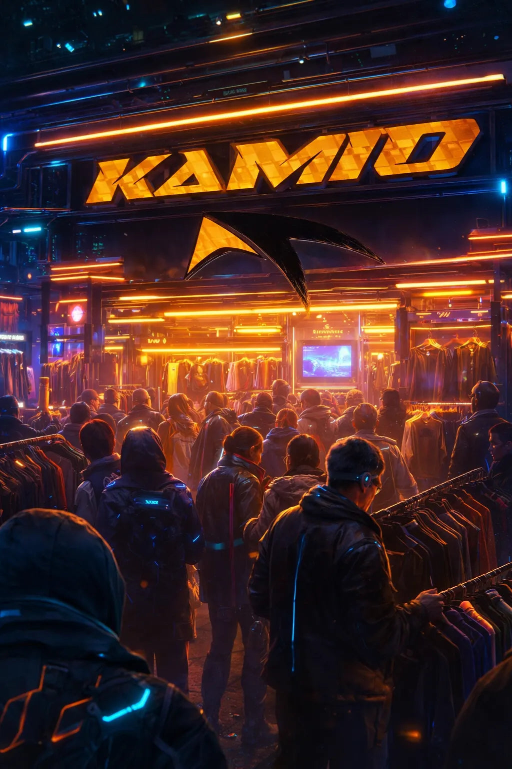 Kamio cyberpunk storefront