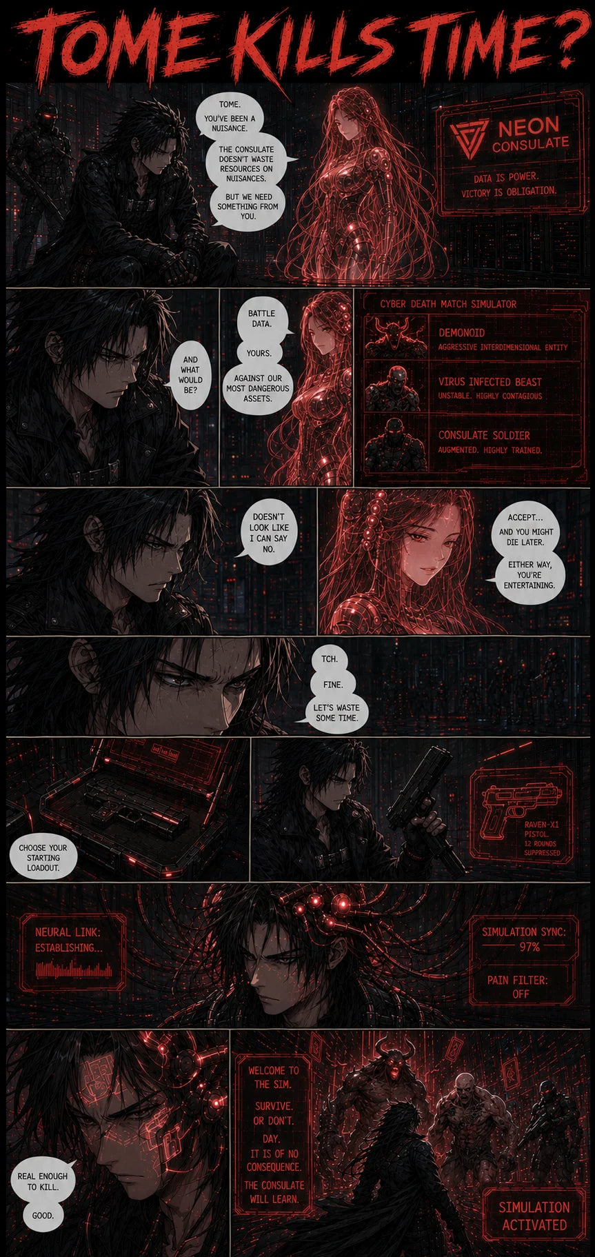 Tome Kills Time comic — full prologue